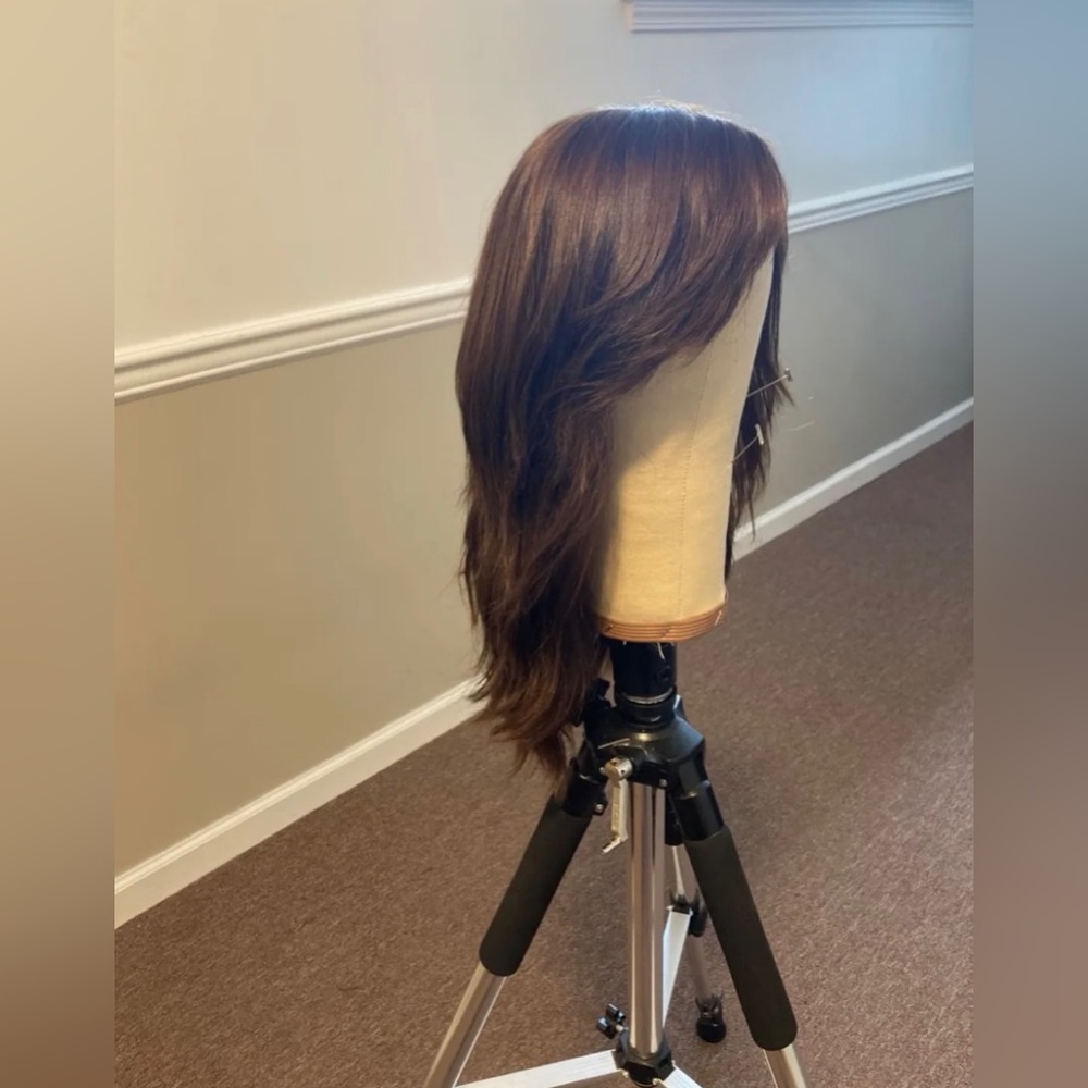 Gorgeous 100% Human Hair Kosher “ SHEVY” Wig with bangs M